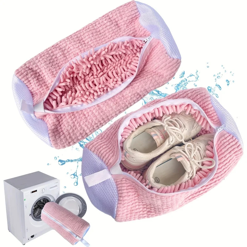 Shoe Brush - All-Purpose Machine Wash Shoe Bag with