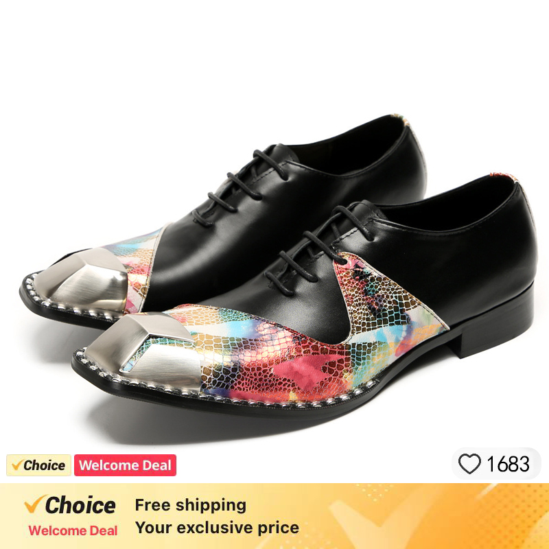 LUXURY MEN'S OXFORD SHOES BLAC - Leather Shoe Polish 评论和价格