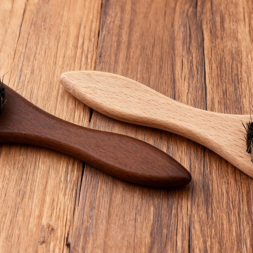 Long Handle Horsehair Shoe Bru - Leather Shoe Polish 评论和价格
